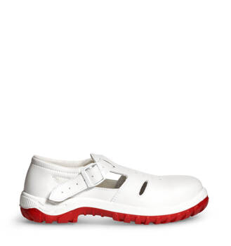 Occupational Sandals BASIC 290 Abeba White Red Sole O1