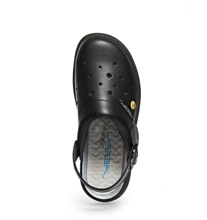 Berufsschuhe Clog EASY 37631 Abeba Schwarz OB ESD