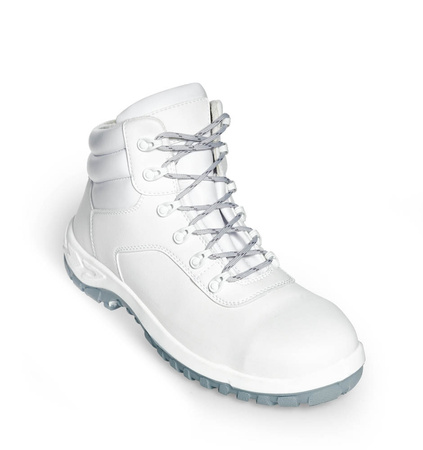 Safety Ankle Boots BASIC 364 Abeba White Gray Sole S2