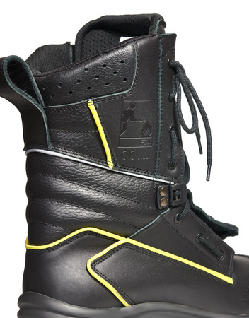 Firefighting Shoes with Membrane FALCON 835 Protektor Black-Yellow F2A