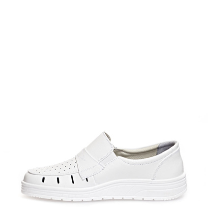 Occupational Shoes AIR CUSHION 300 Abeba White O1 ESD