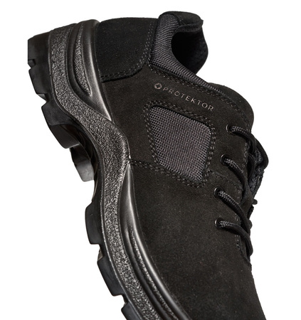 Taktische Halbschuhe CROSS LOW 124 Grom Schwarz Veloursleder