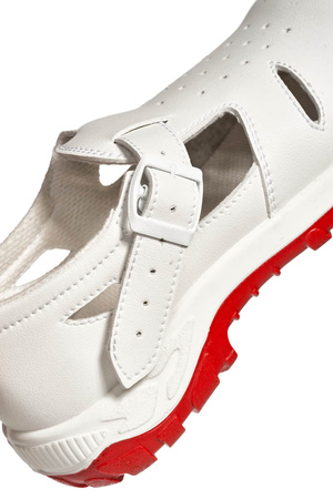 Safety Sandals BASIC 290 Abeba White Red Sole S1