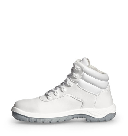 Safety Ankle Boots BASIC 364 Abeba White Gray Sole S2