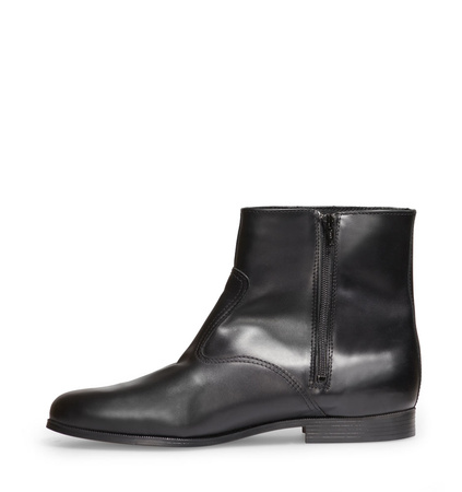 Leather Ankle Boots OFFICER 560 Protektor Black