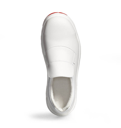 Sicherheitshalbschuhe BASIC 171 Abeba Weiß Rote Sohle S2