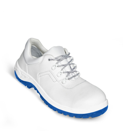 Berufshalbschuhe BASIC 367 Abeba Weiß Blaue Sohle O2