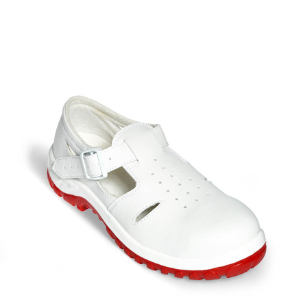 Safety Sandals BASIC 290 Abeba White Red Sole S1
