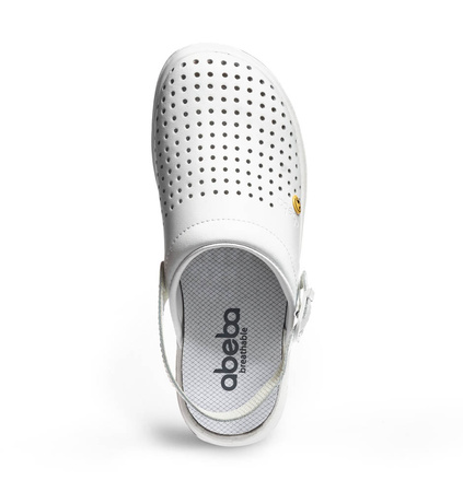 Occupational Clogs RUBBER 2.0 300 Abeba White OB ESD