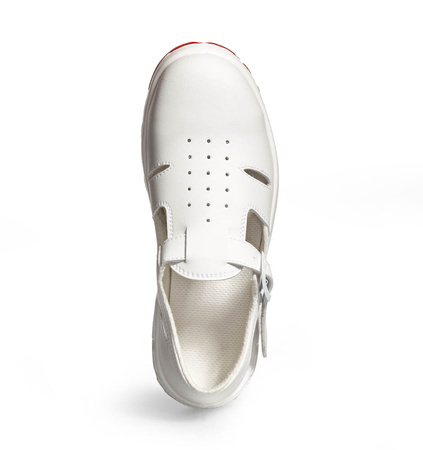 Safety Sandals BASIC 290 Abeba White Red Sole S1