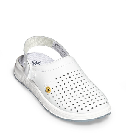 Occupational Clogs RUBBER 2.0 300 Abeba White OB ESD